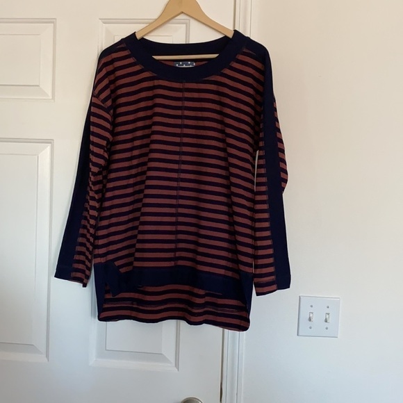 comme toi Tops - Comme Toi stripped boat neck top.